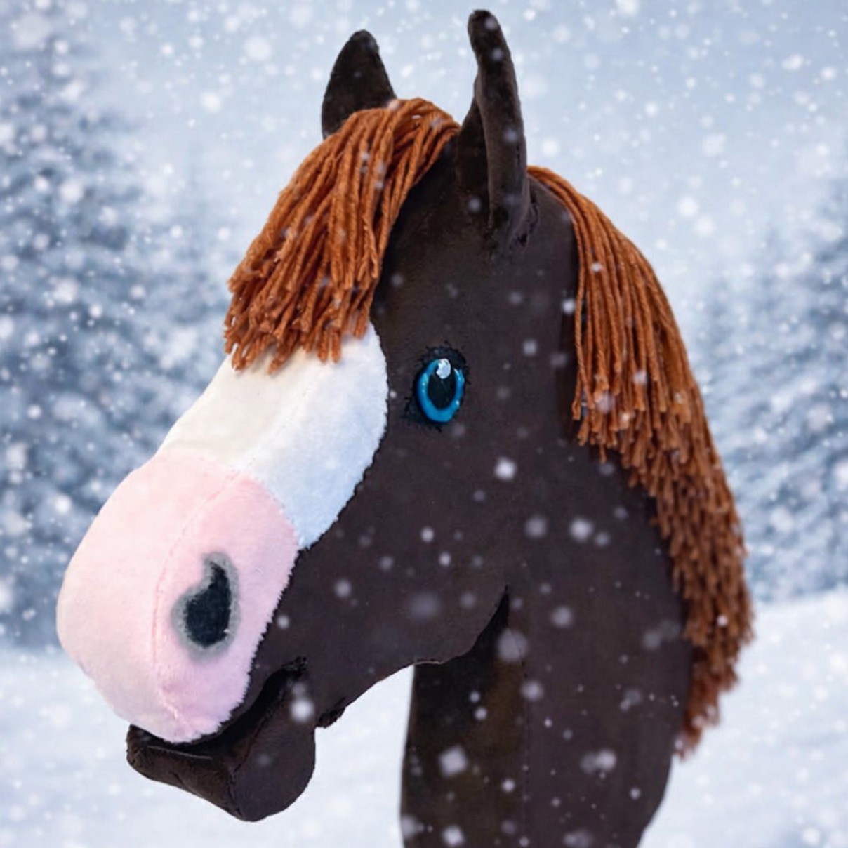 Hobby Horse Schecke handgenäht – Hobbyhorsing